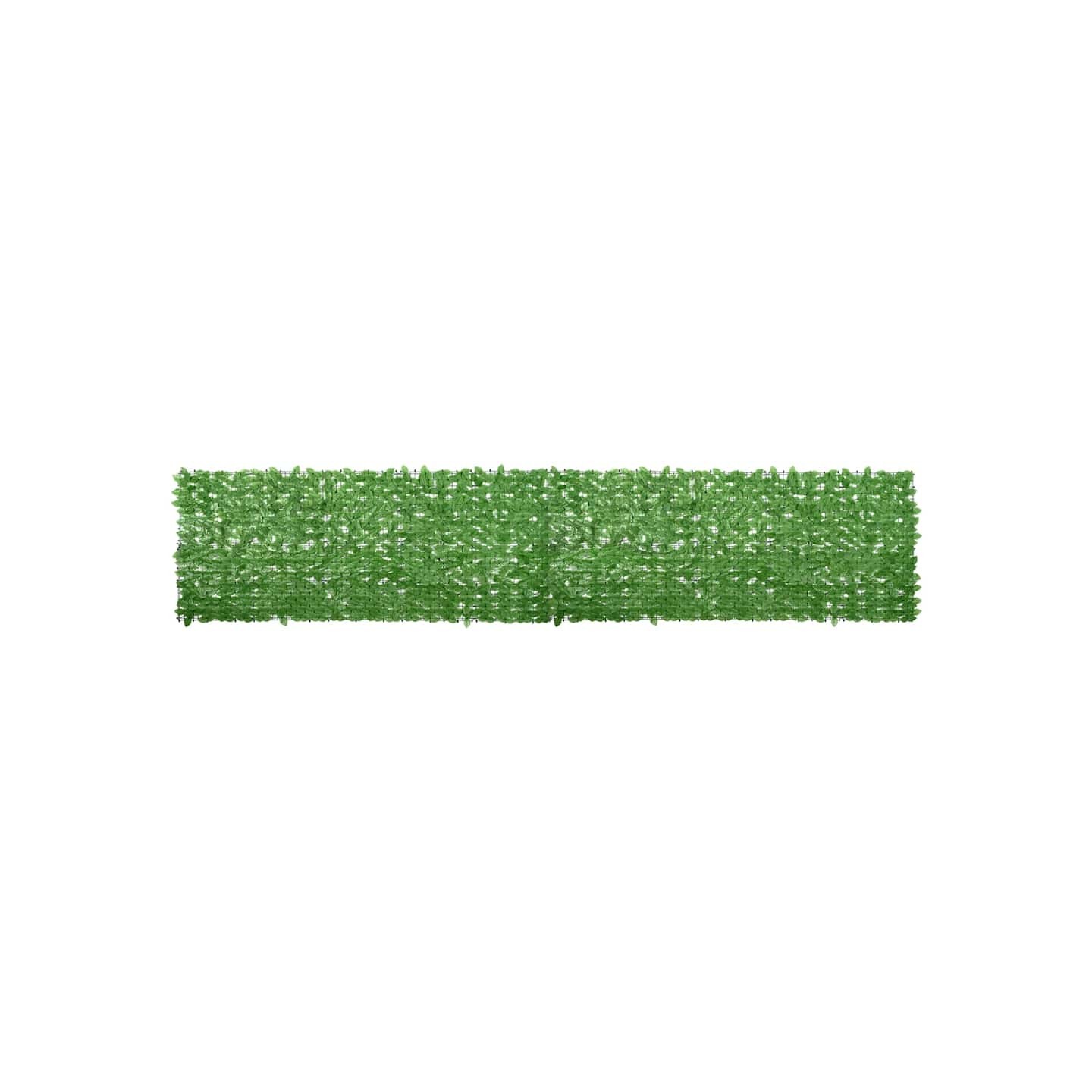 Écran de balcon avec feuilles vert 500x100 cm