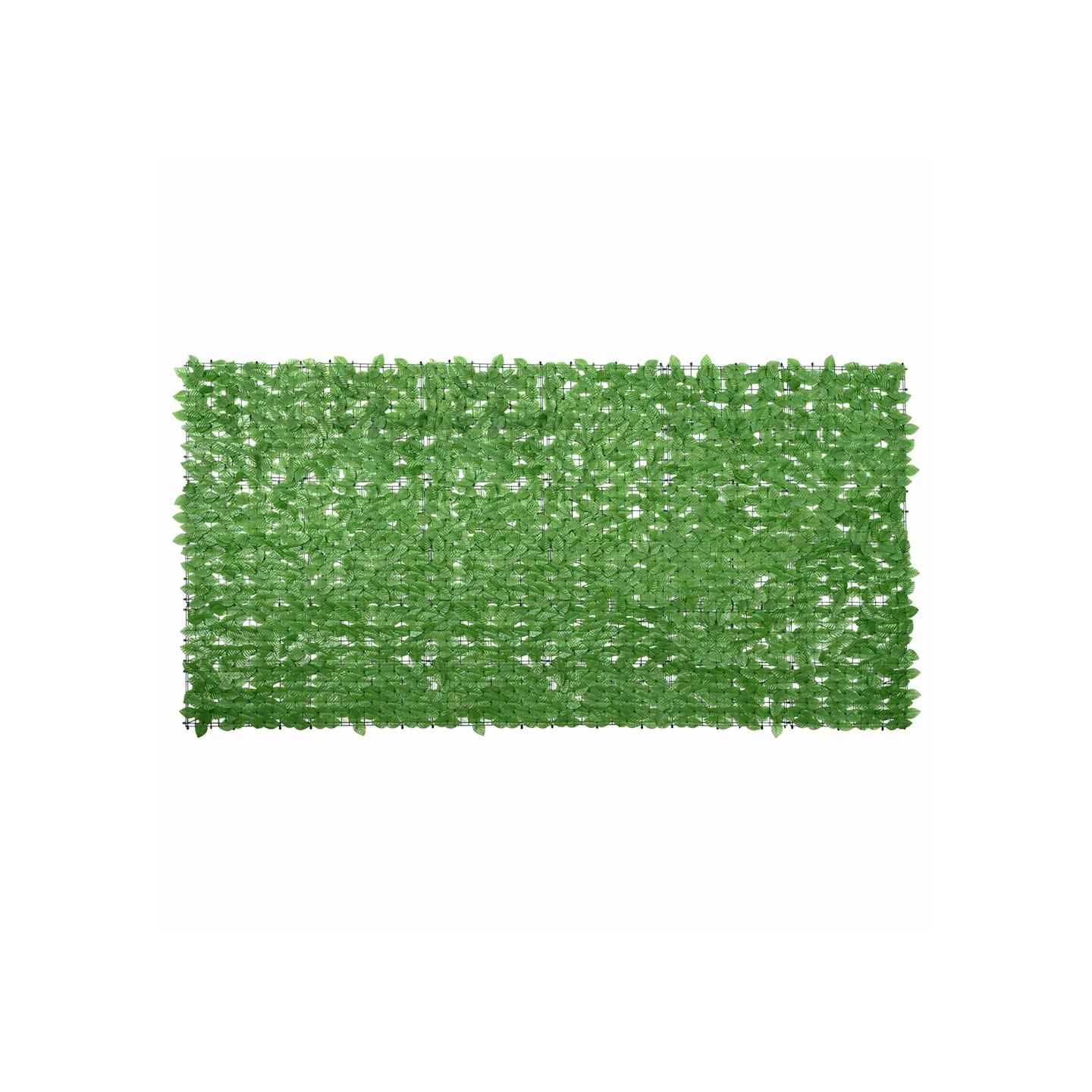 Écran de balcon avec feuilles vert 300x150 cm