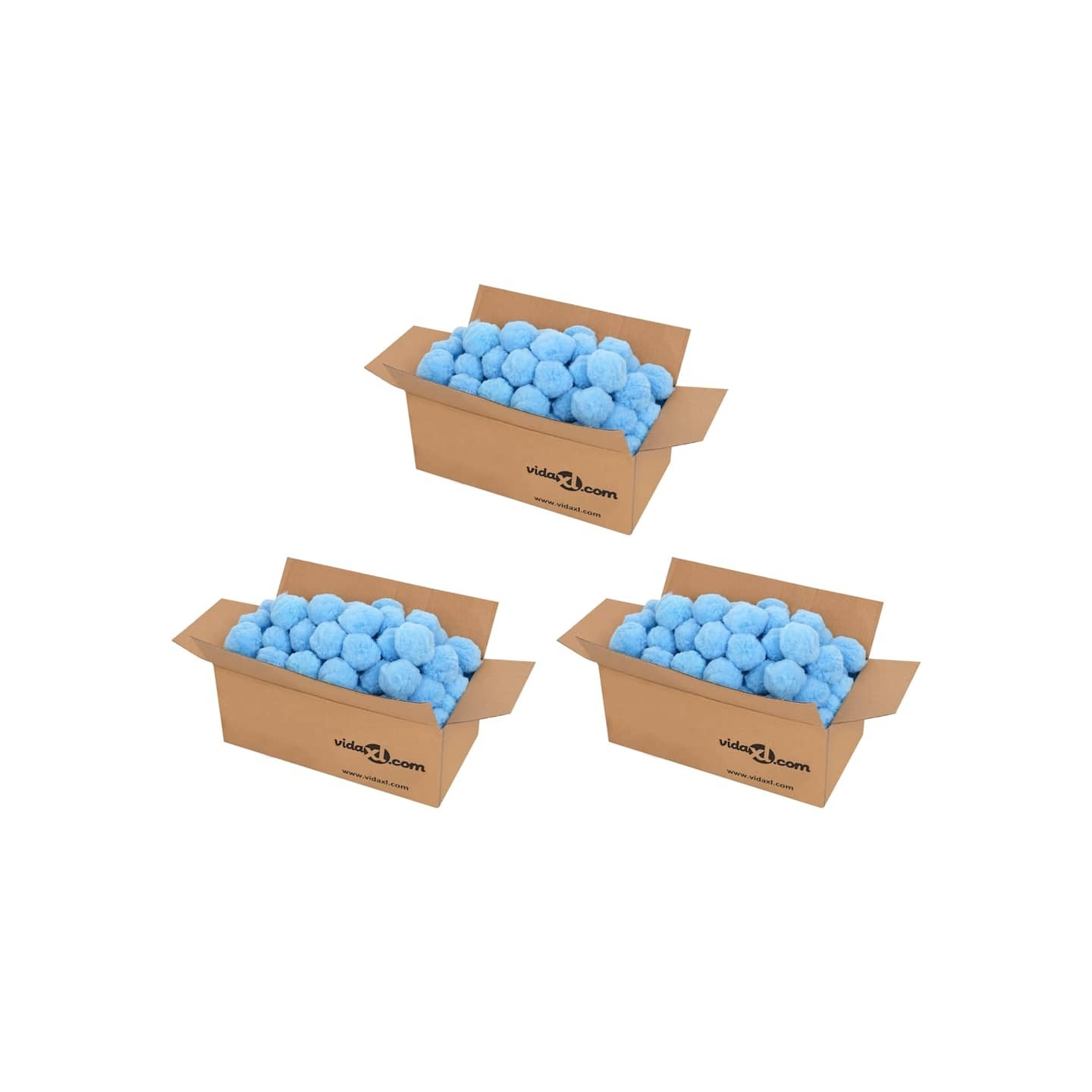 Boules anti-bactériennes filtrantes de piscine bleu 2100 g PE