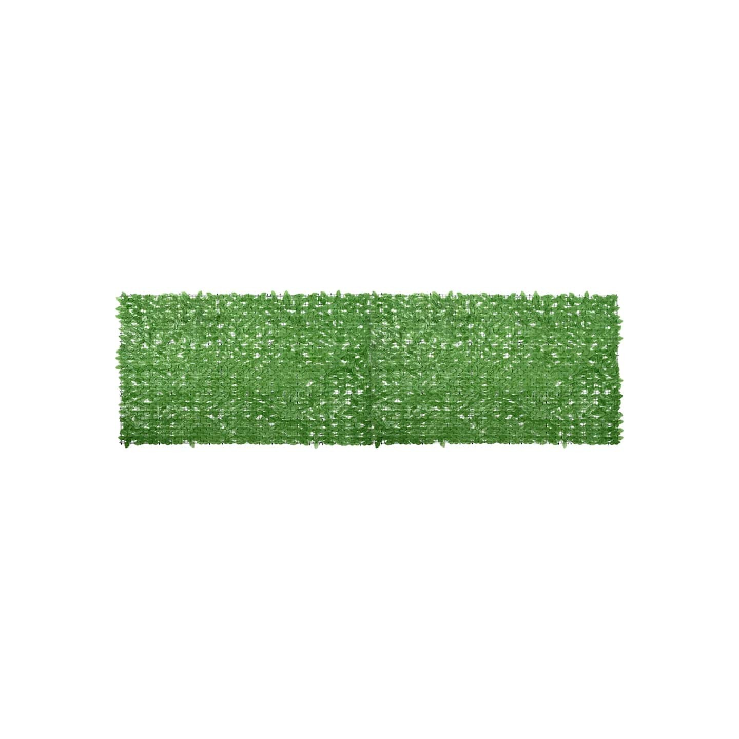 Écran de balcon avec feuilles vert 500x150 cm