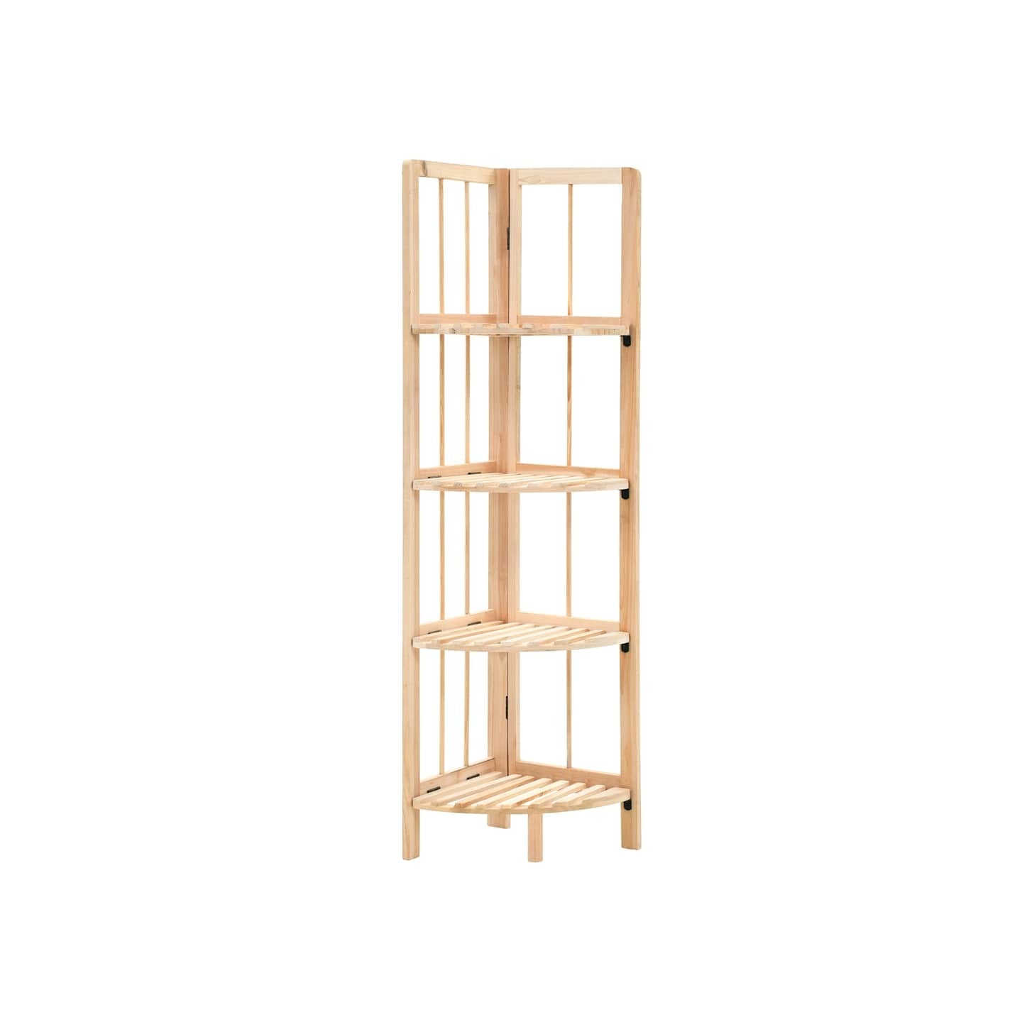 Étagère d'angle bois de cèdre 27 x 27 x 110 cm