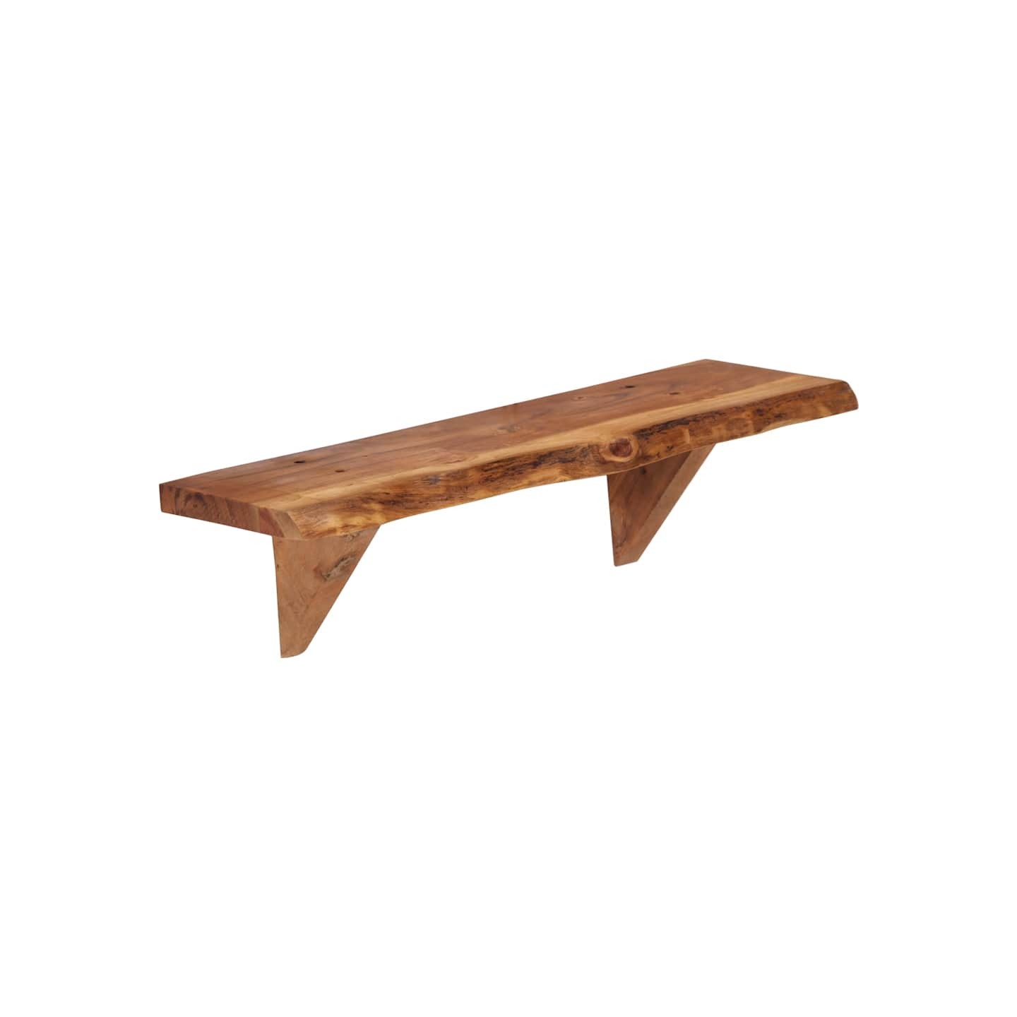 Étagères murales 2 pcs 60x20x18 cm Bois d'acacia massif