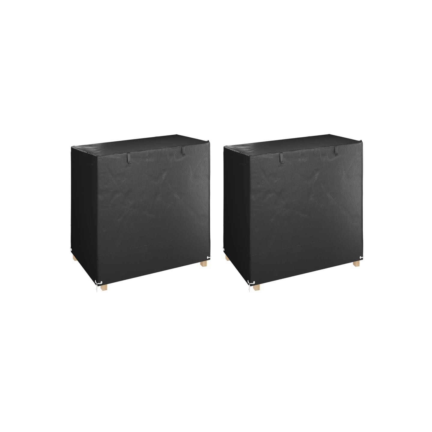 Housses de balancelle 2 pcs 8 œillets 125x90x135/165 cm PE