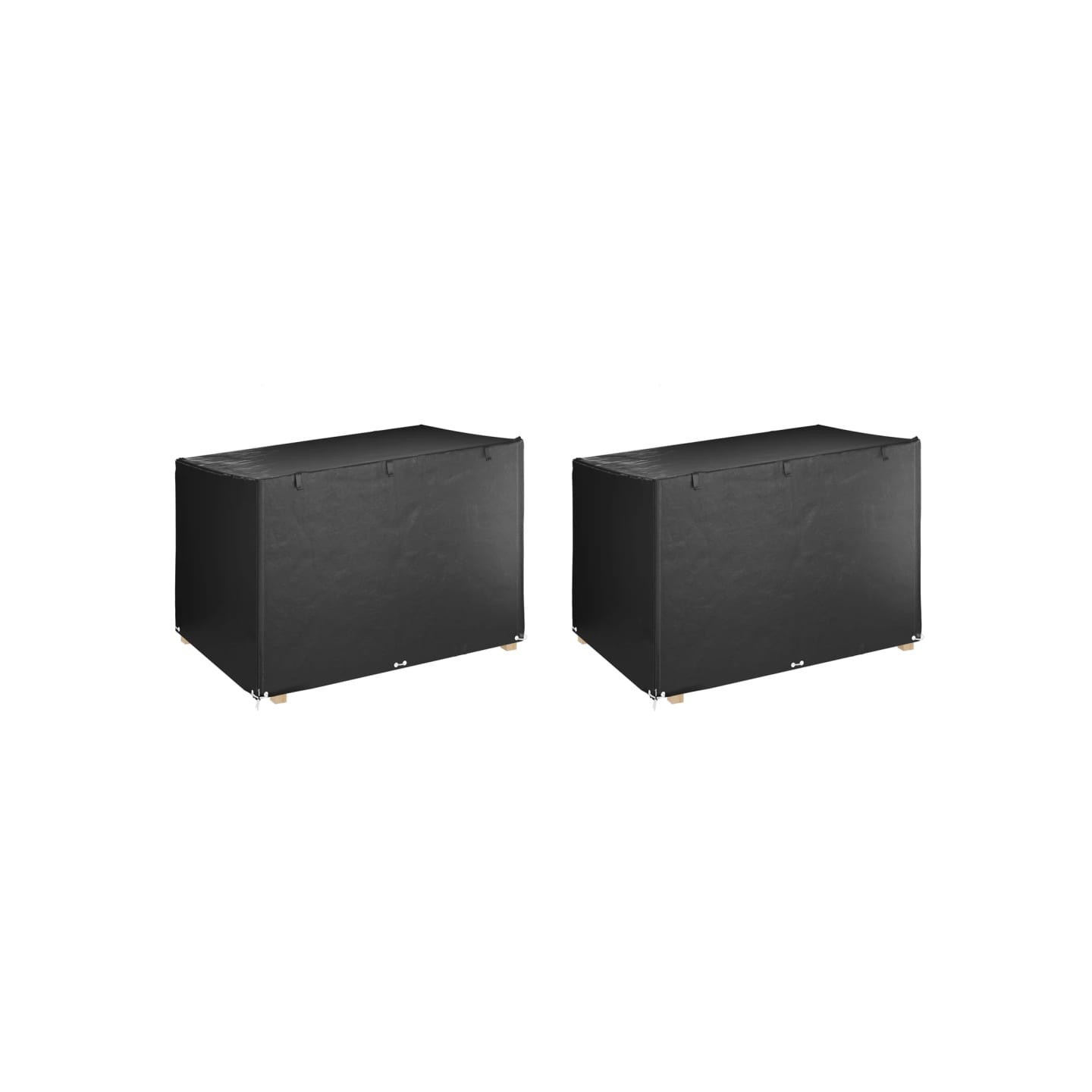 Housses de balancelle 2 pcs 12 œillets 215x150x130/150 cm PE