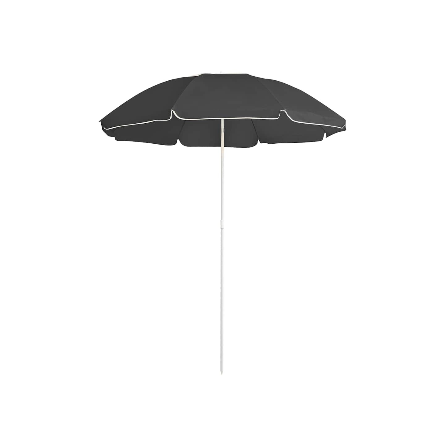 Parasol de jardin avec mât en acier anthracite 180 cm