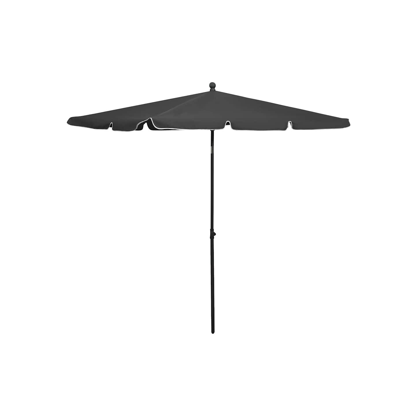 Parasol de jardin avec mât 210x140 cm Anthracite