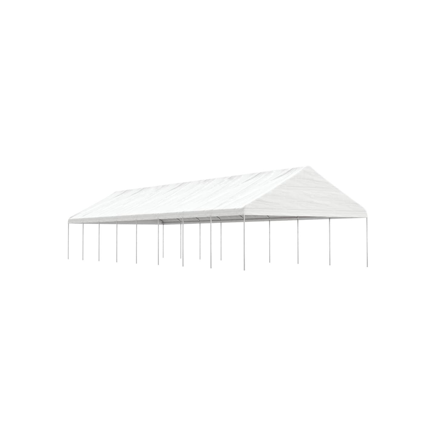 Belvédère avec toit blanc 17,84x5,88x3,75 m polyéthylène