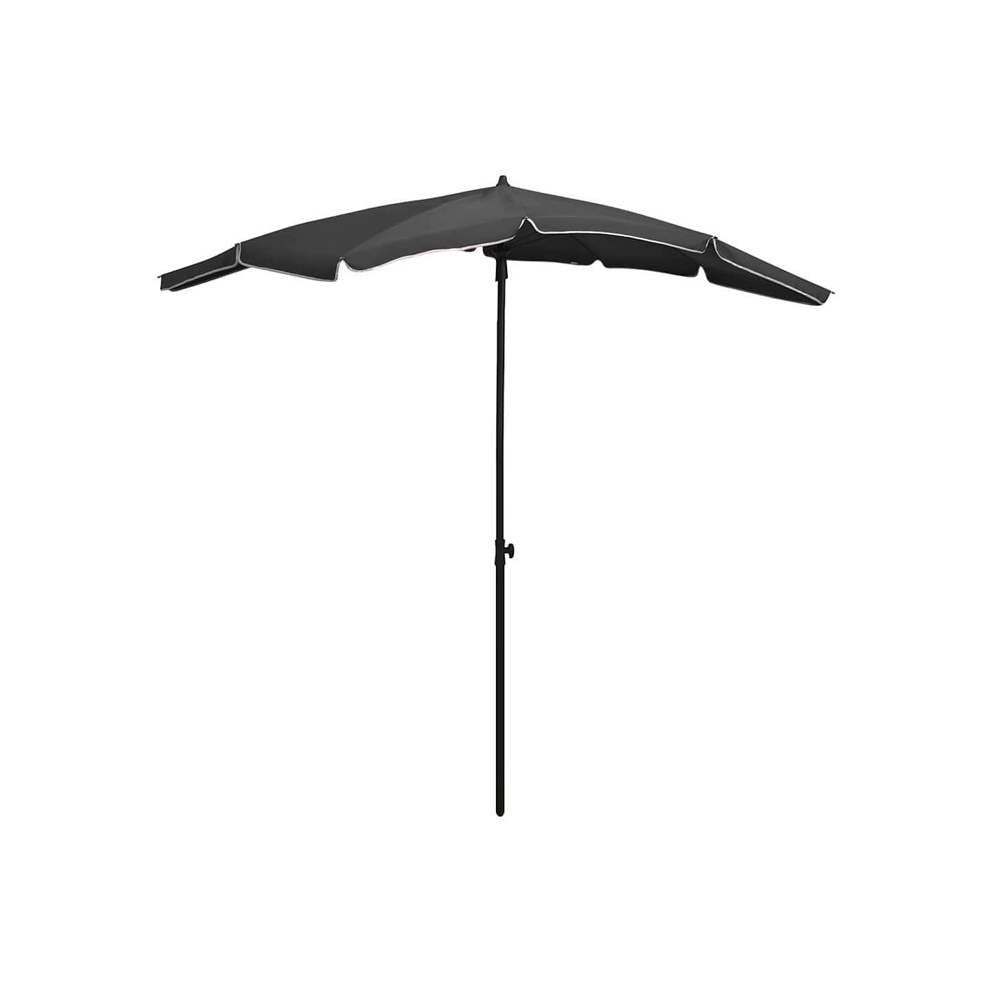 Parasol de jardin avec mât 200x130 cm anthracite