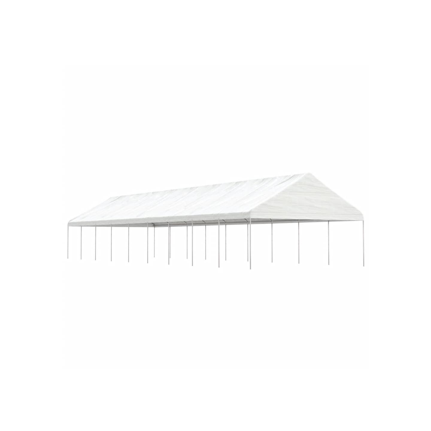 Belvédère avec toit blanc 20,07x5,88x3,75 m polyéthylène