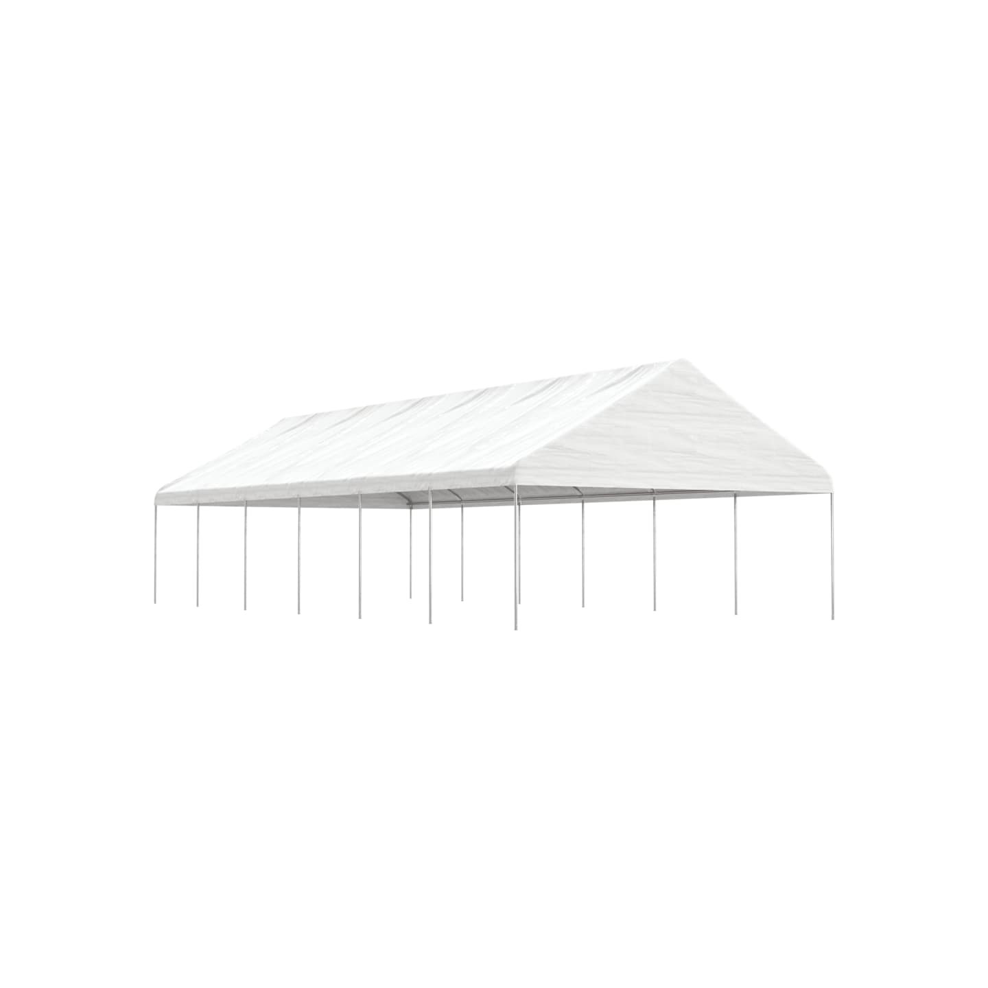 Belvédère avec toit blanc 13,38x5,88x3,75 m polyéthylène
