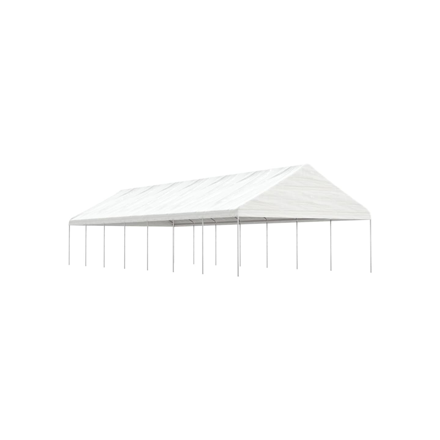 Belvédère avec toit blanc 15,61x5,88x3,75 m polyéthylène