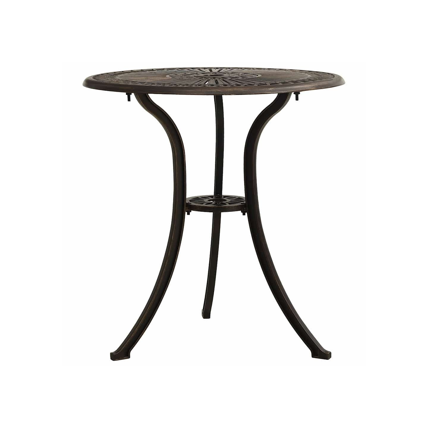 Table de jardin Bronze 62x62x65 cm Aluminium coulé