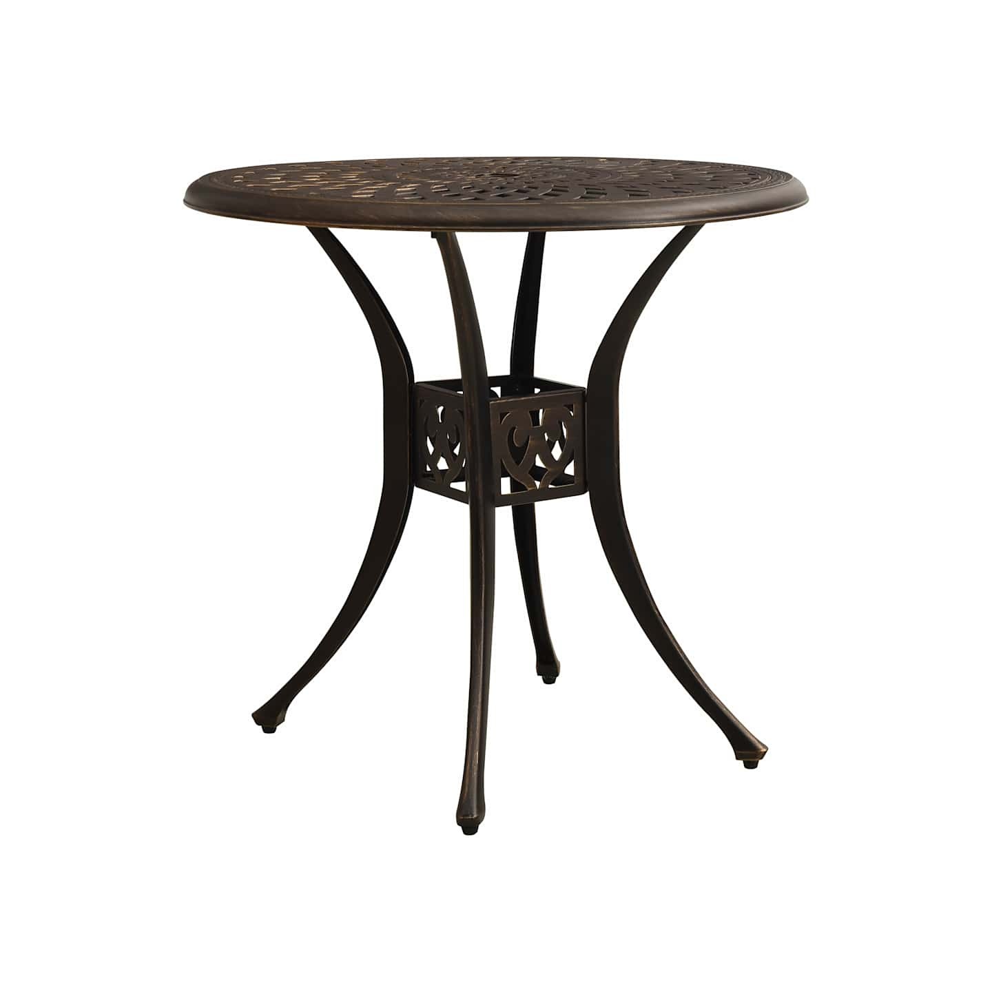 Table de jardin Bronze 78x78x72 cm Aluminium coulé