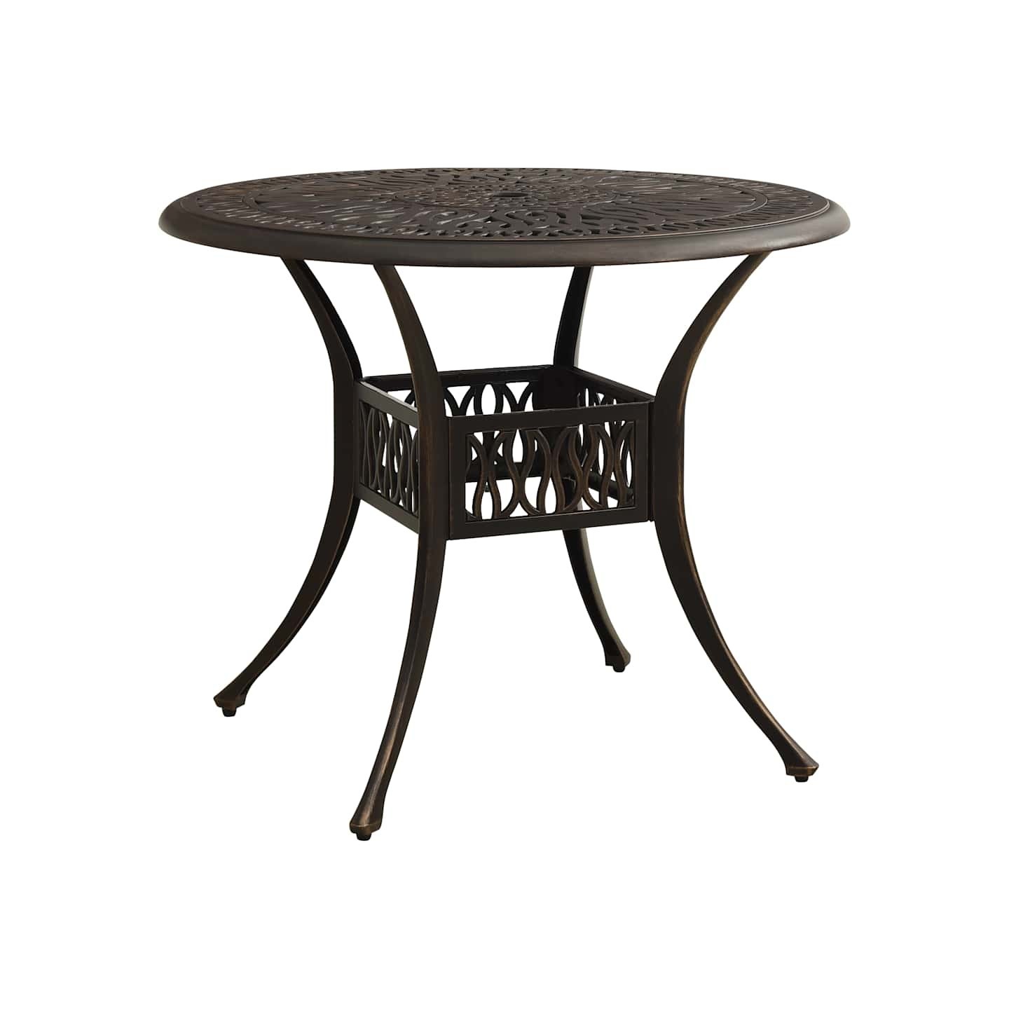 Table de jardin Bronze 90x90x74 cm Aluminium coulé
