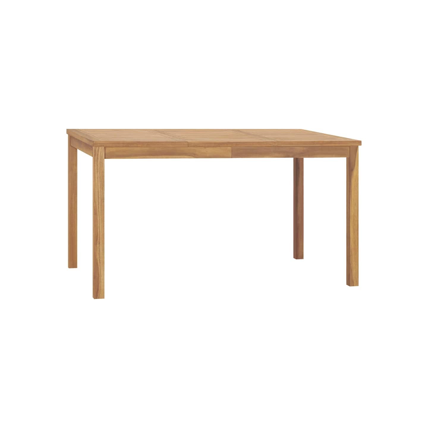 Table à dîner de jardin 140x80x77 cm Bois de teck solide