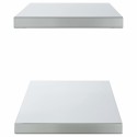 Étagères murales 2 pcs 100x30 cm argenté acier inoxydable