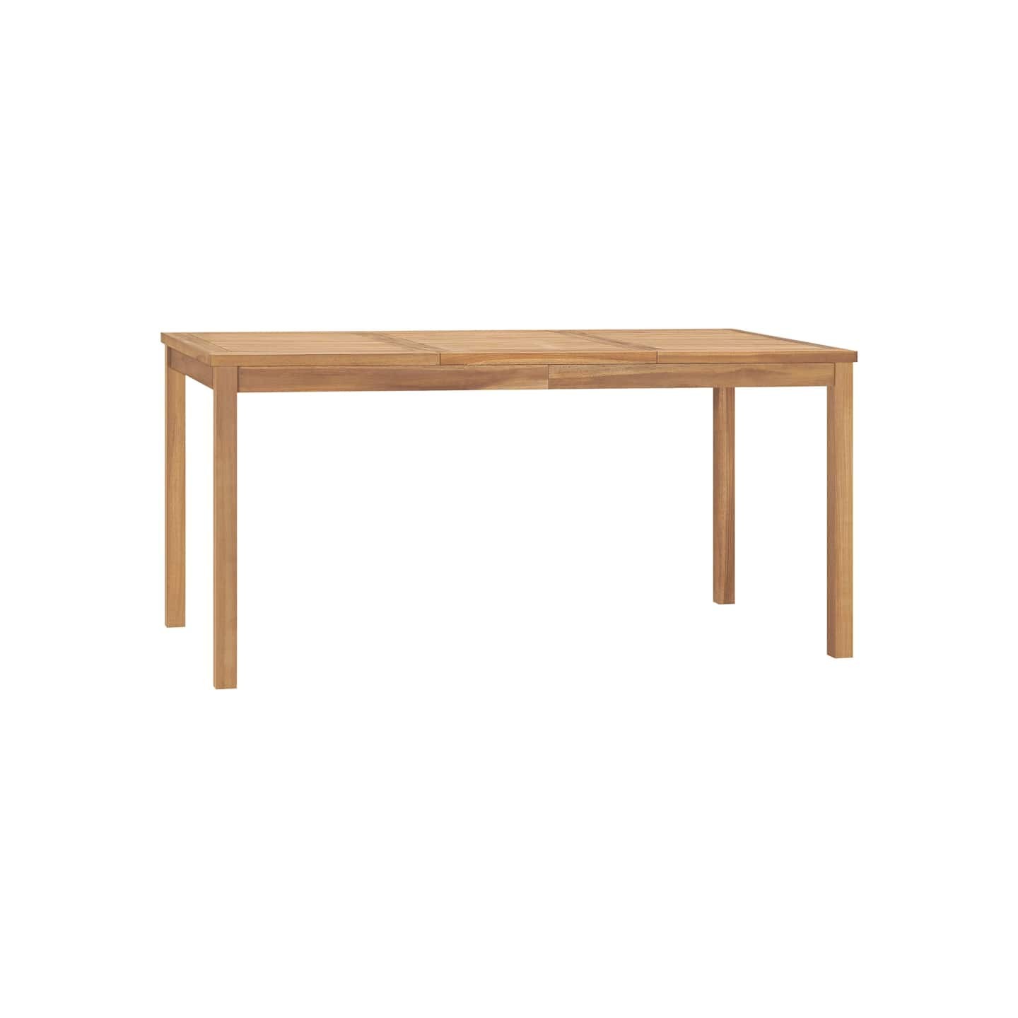 Table à dîner de jardin 160x80x77 cm Bois de teck solide