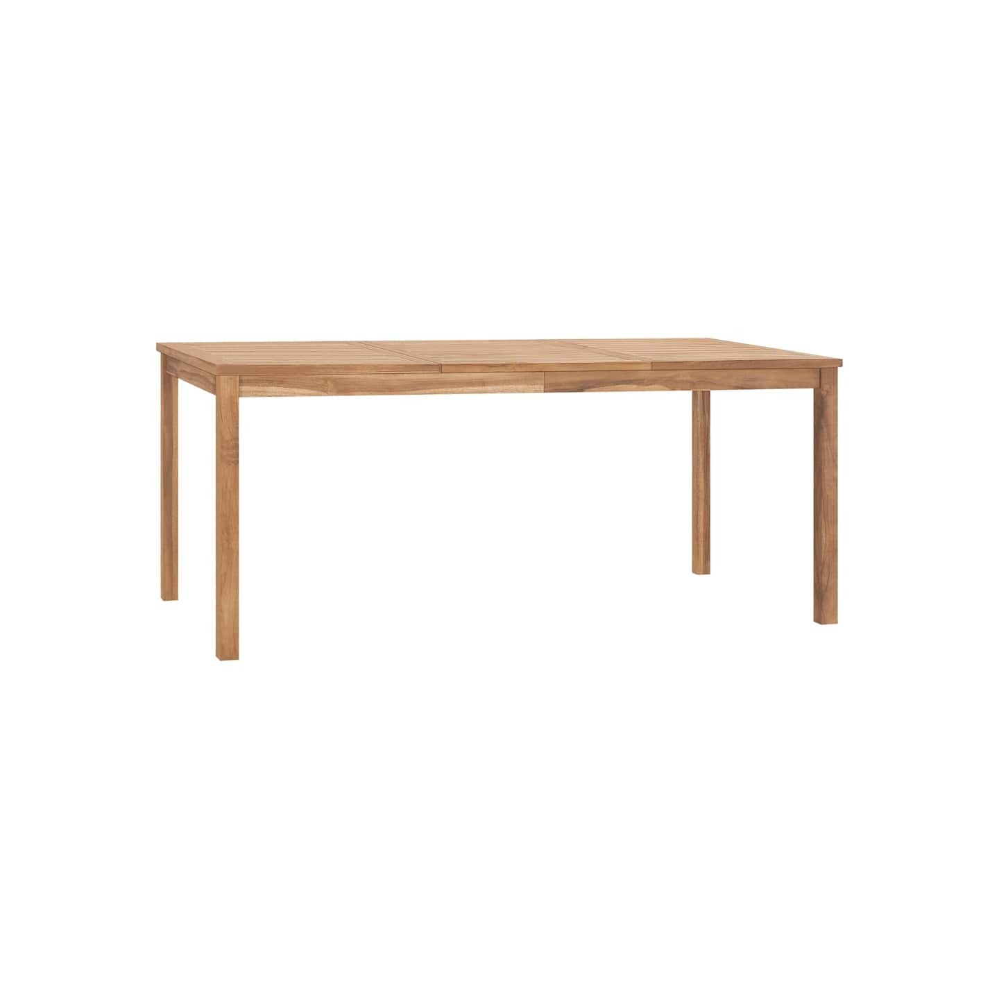Table à dîner de jardin 180x90x77 cm Bois de teck solide