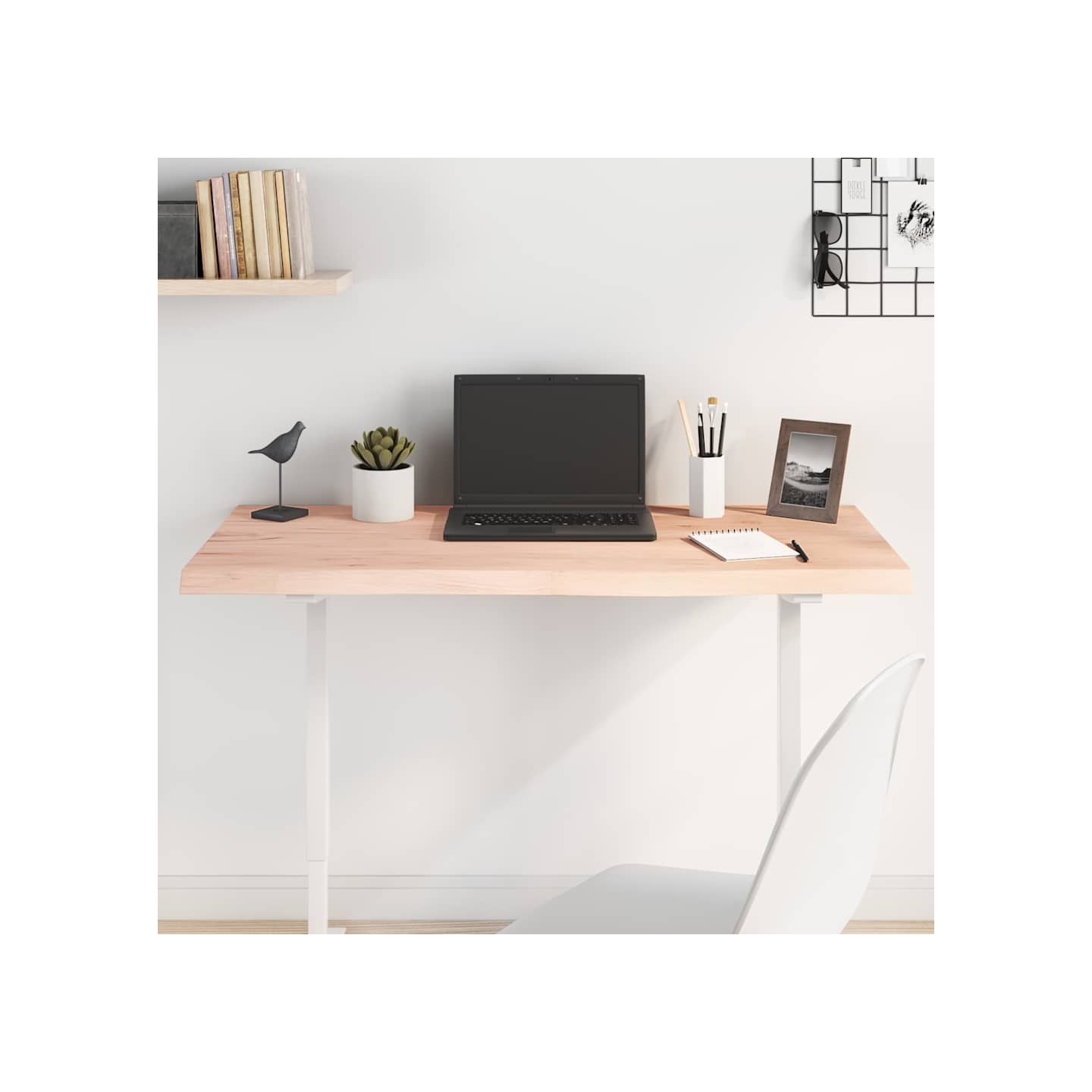 Dessus de table 100x50x(2-4) cm bois de chêne massif non traité