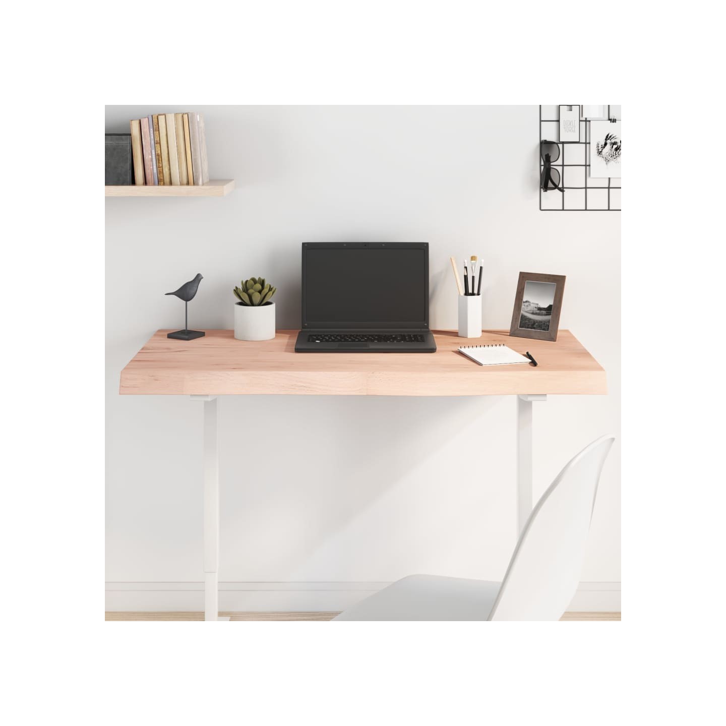 Dessus de table 100x60x(2-6) cm bois de chêne massif non traité