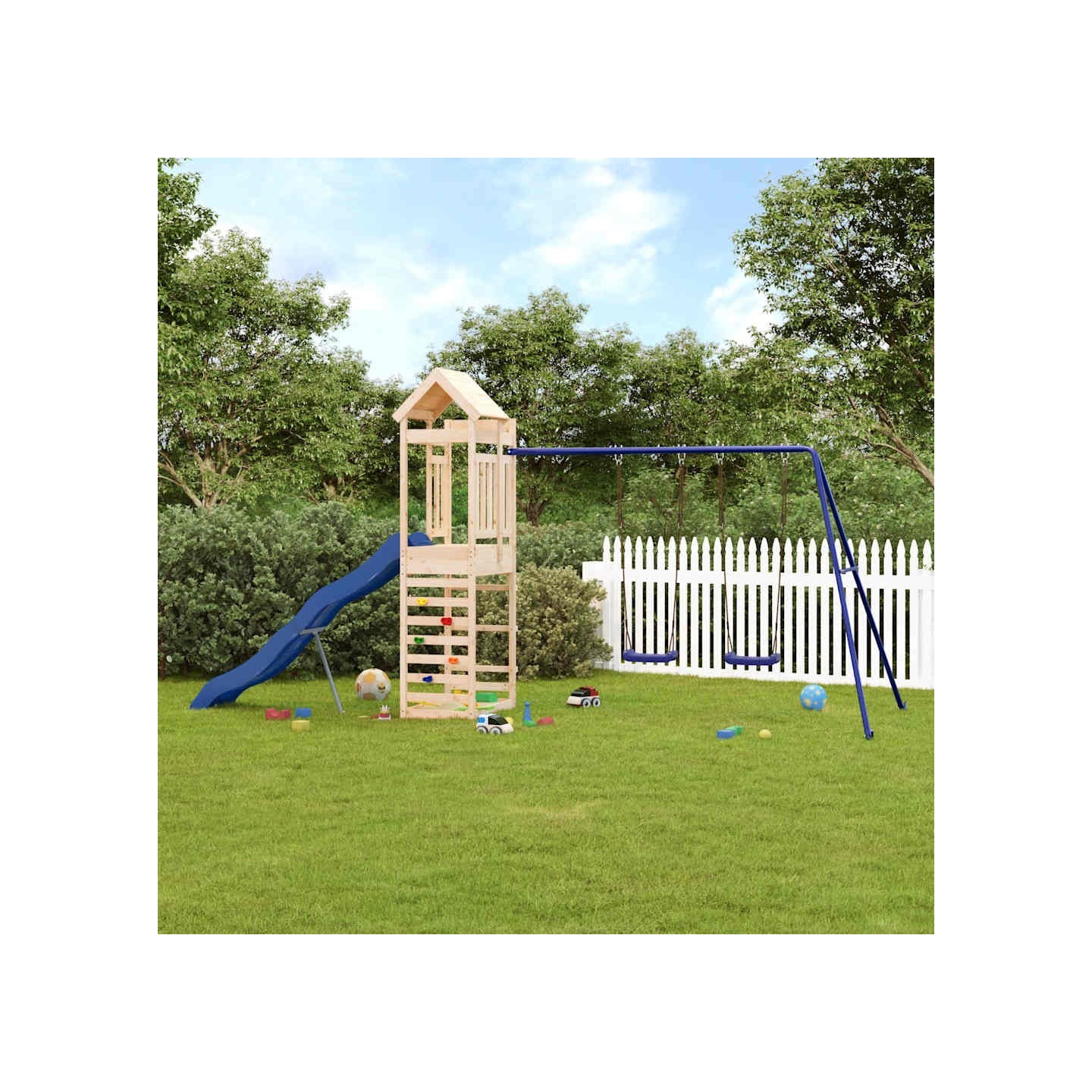 Aire de jeux d'extérieur bois de pin massif