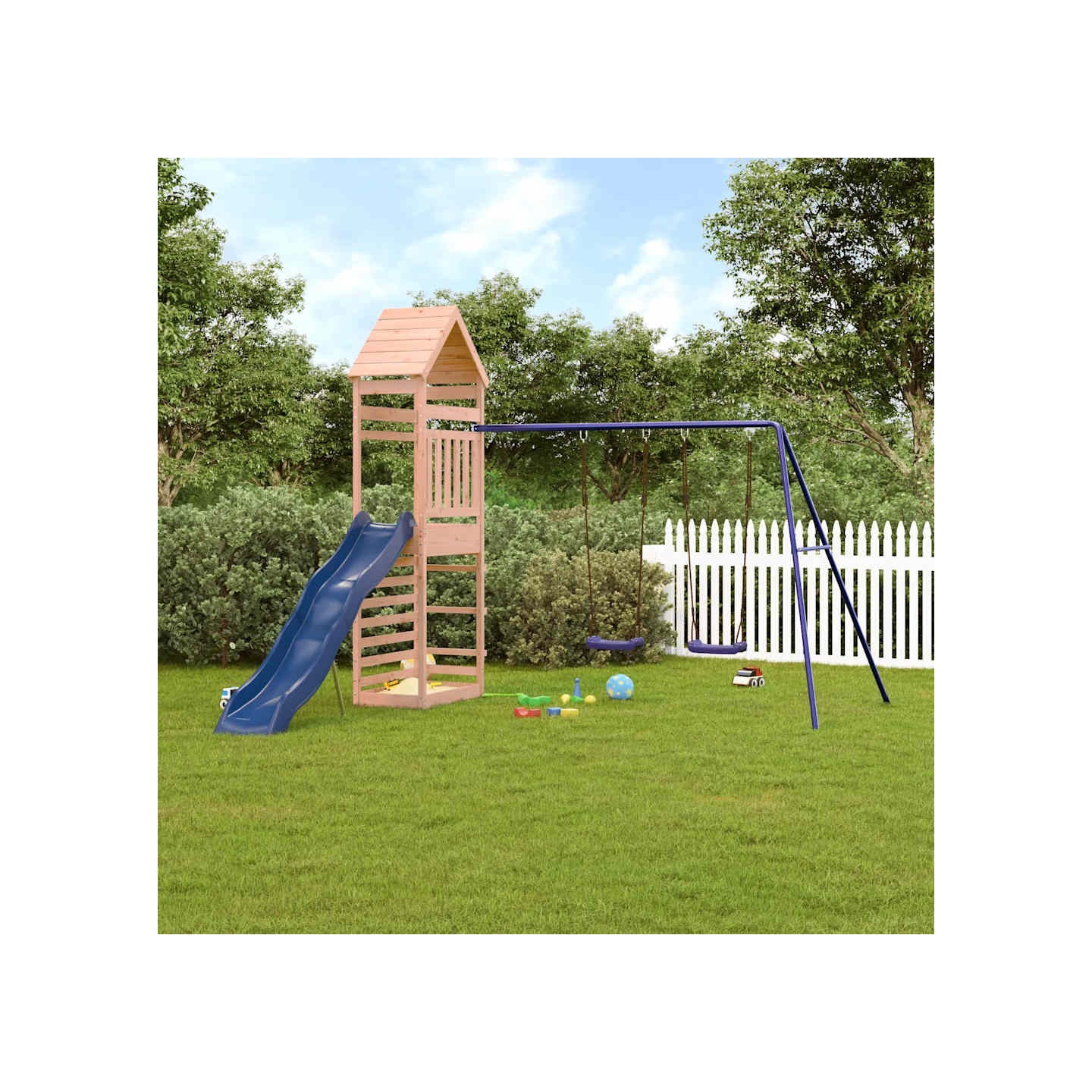 Aire de jeux d'extérieur bois massif de douglas