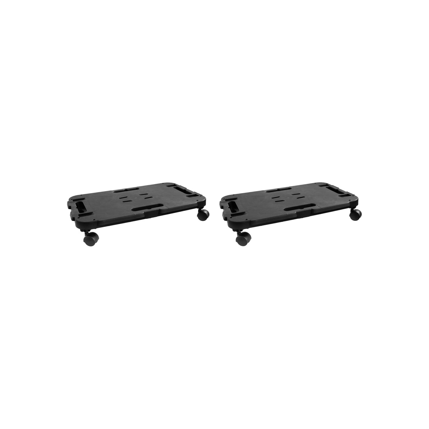 Chariots de transport 2 pcs noir polypropylène 200 kg