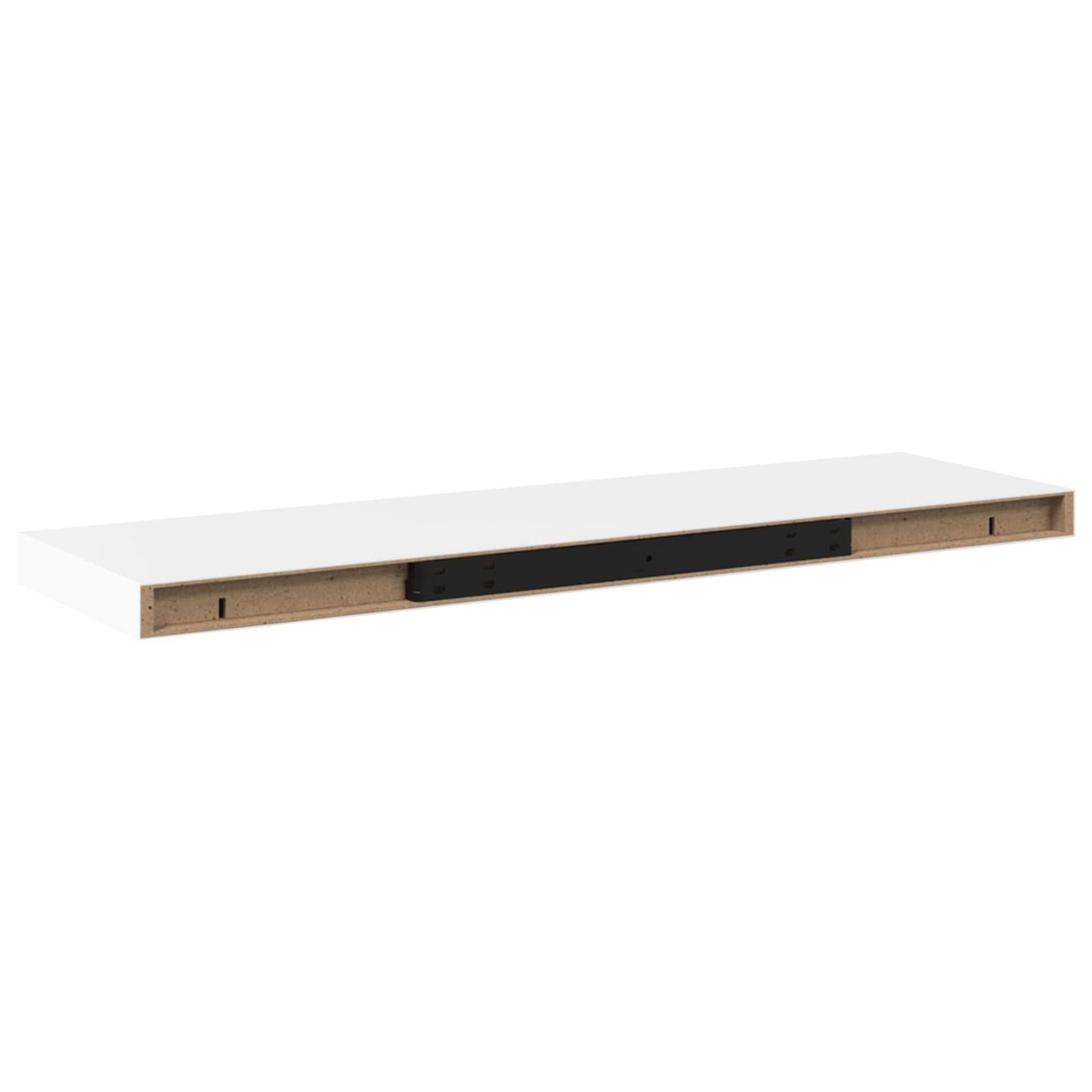 Étagère flottante murale blanc 80x23,5x3,8 cm MDF