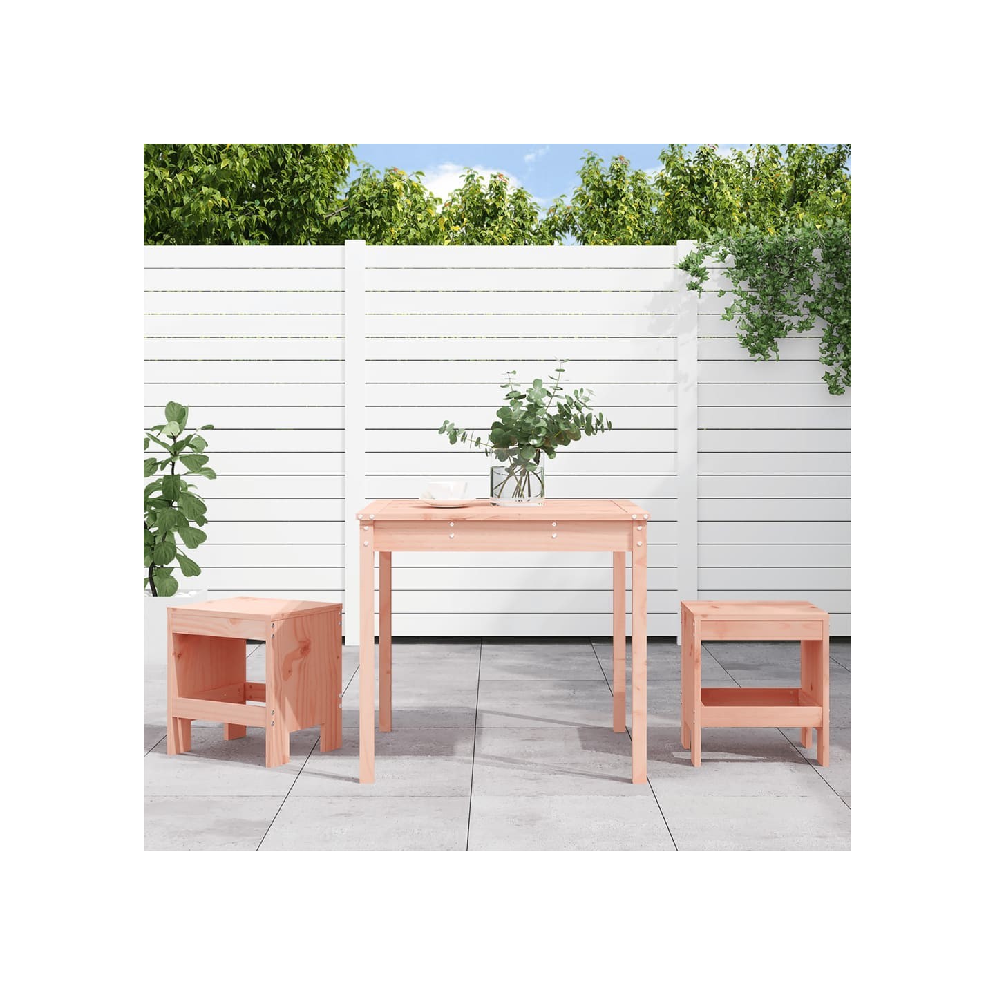 Ensemble de bistrot de jardin 3 pcs bois massif Douglas