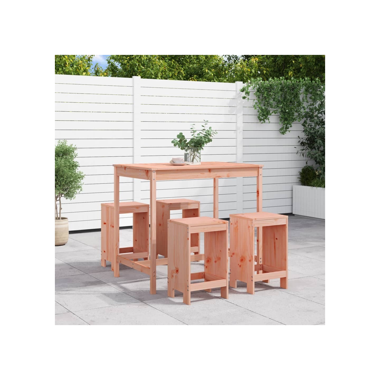 Ensemble de bar de jardin 5 pcs bois massif de Douglas