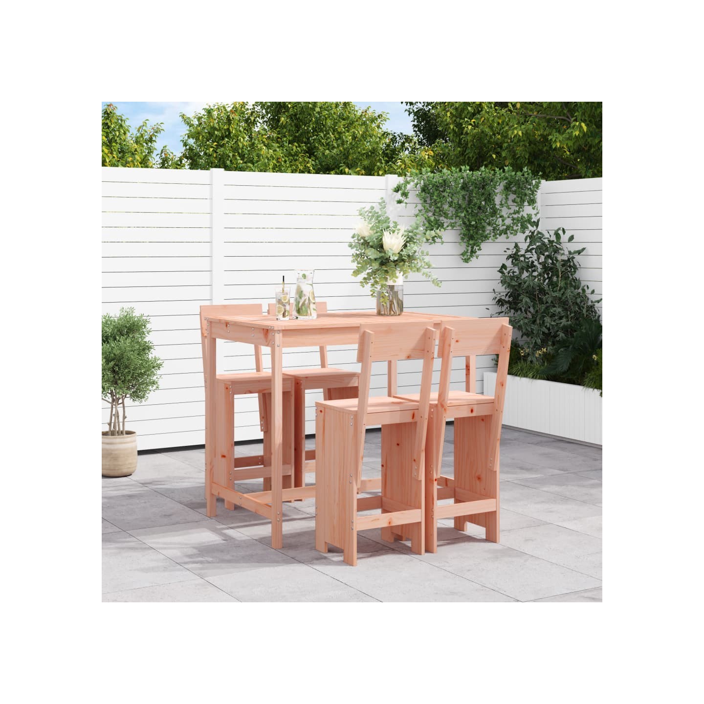 Ensemble de bar de jardin 5 pcs bois massif de Douglas