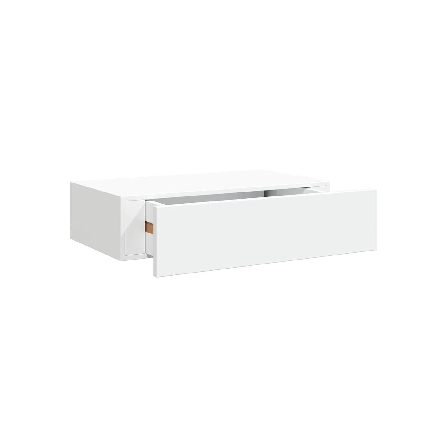 Étagère à tiroir murale Blanc 40x23,5x10 cm MDF