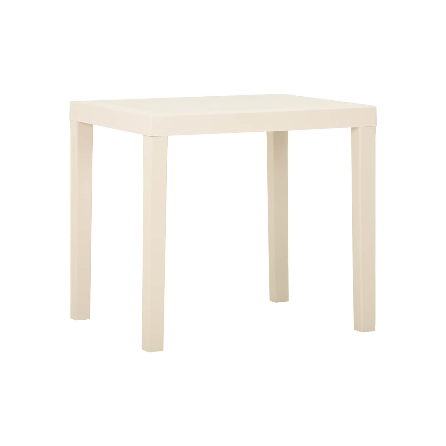 Table de jardin Blanc 79x65x72 cm Plastique