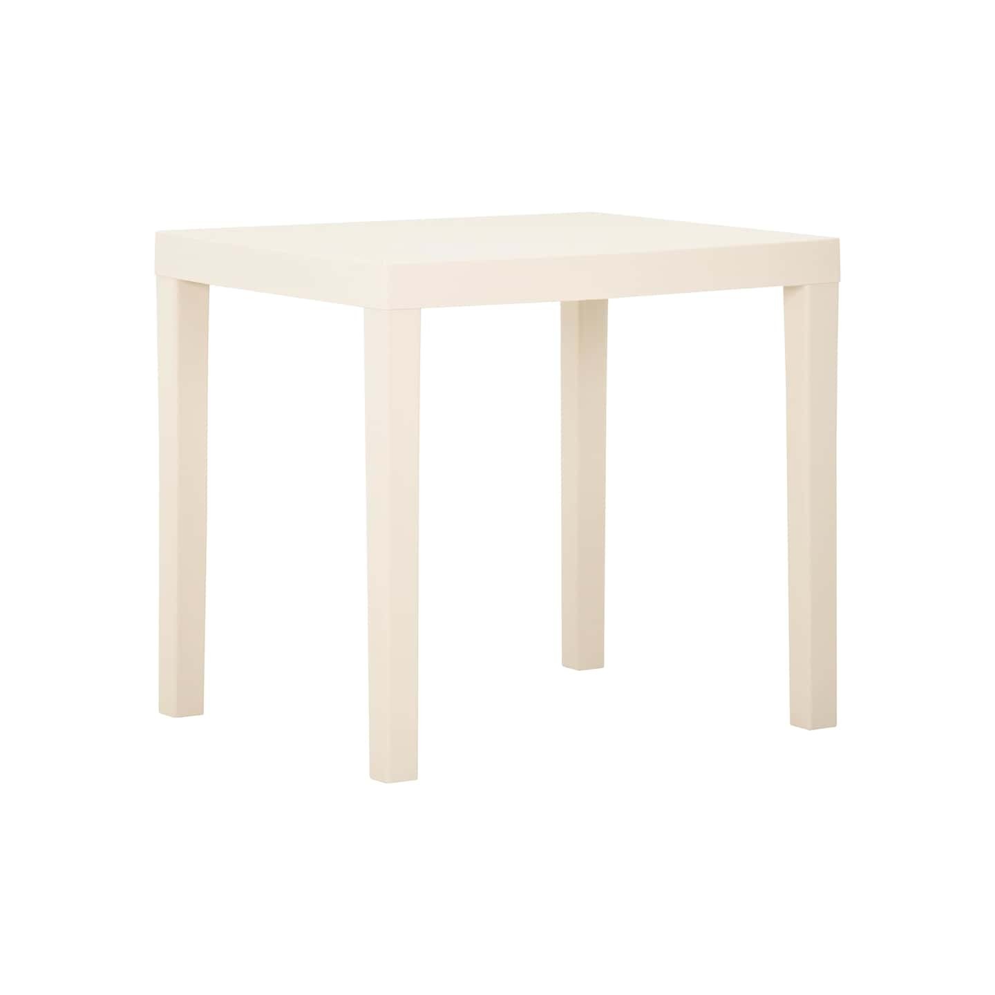 Table de jardin Blanc 79x65x72 cm Plastique