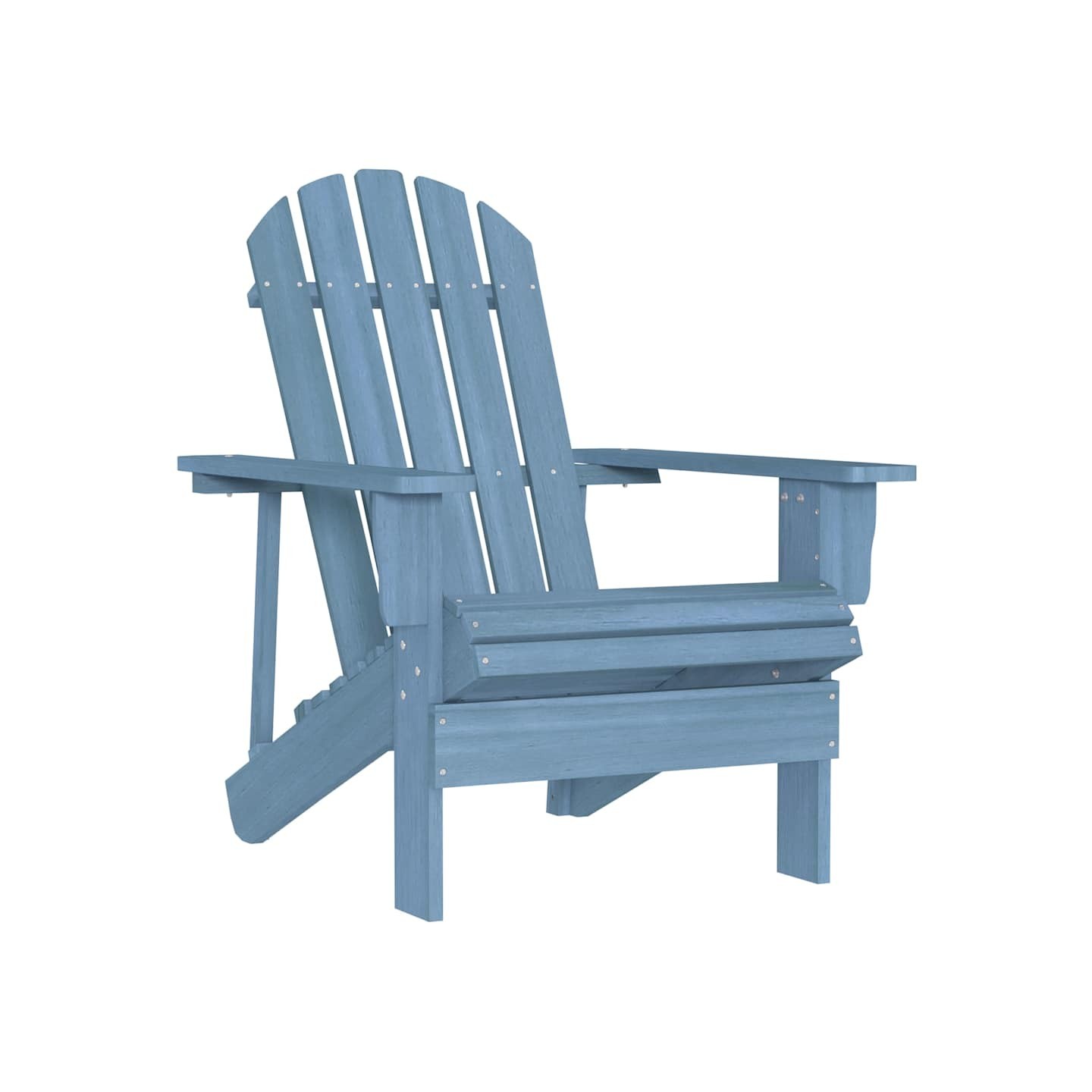 Chaise de jardin Adirondack bois de sapin massif bleu