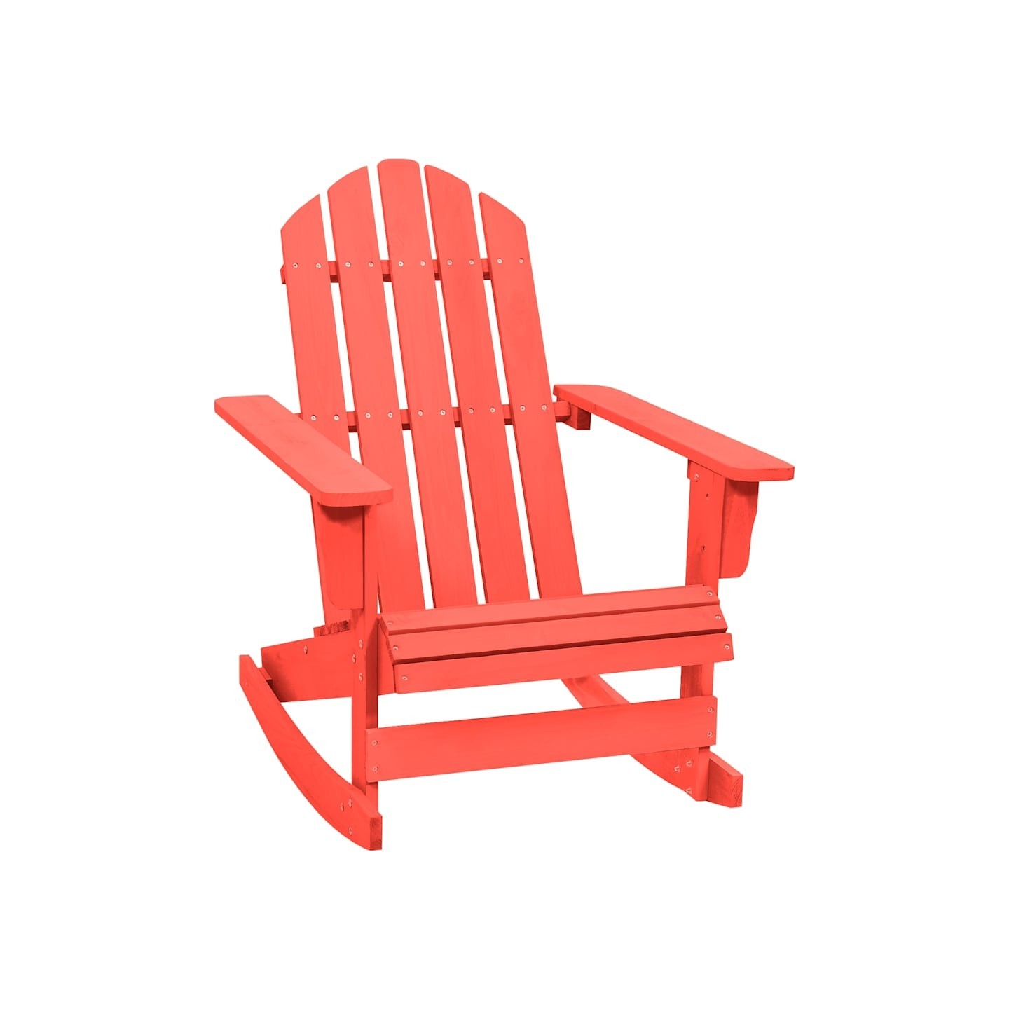 Chaise à bascule de jardin Adirondack bois de sapin rouge