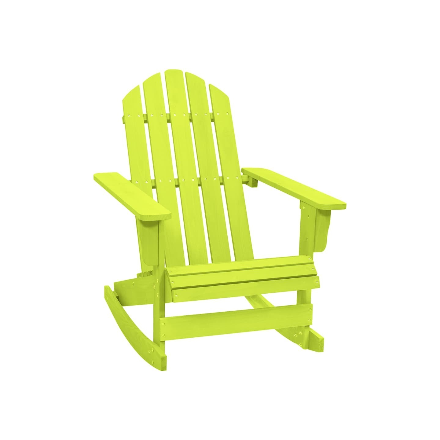 Chaise à bascule de jardin Adirondack bois de sapin massif vert