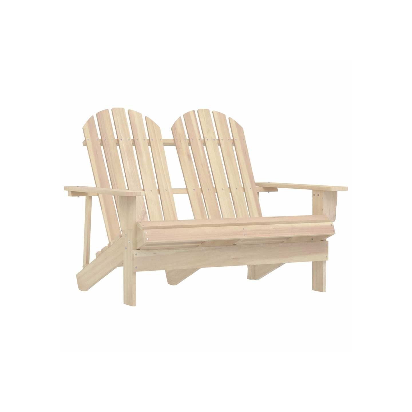 Chaise de jardin Adirondack 2 places bois de sapin massif