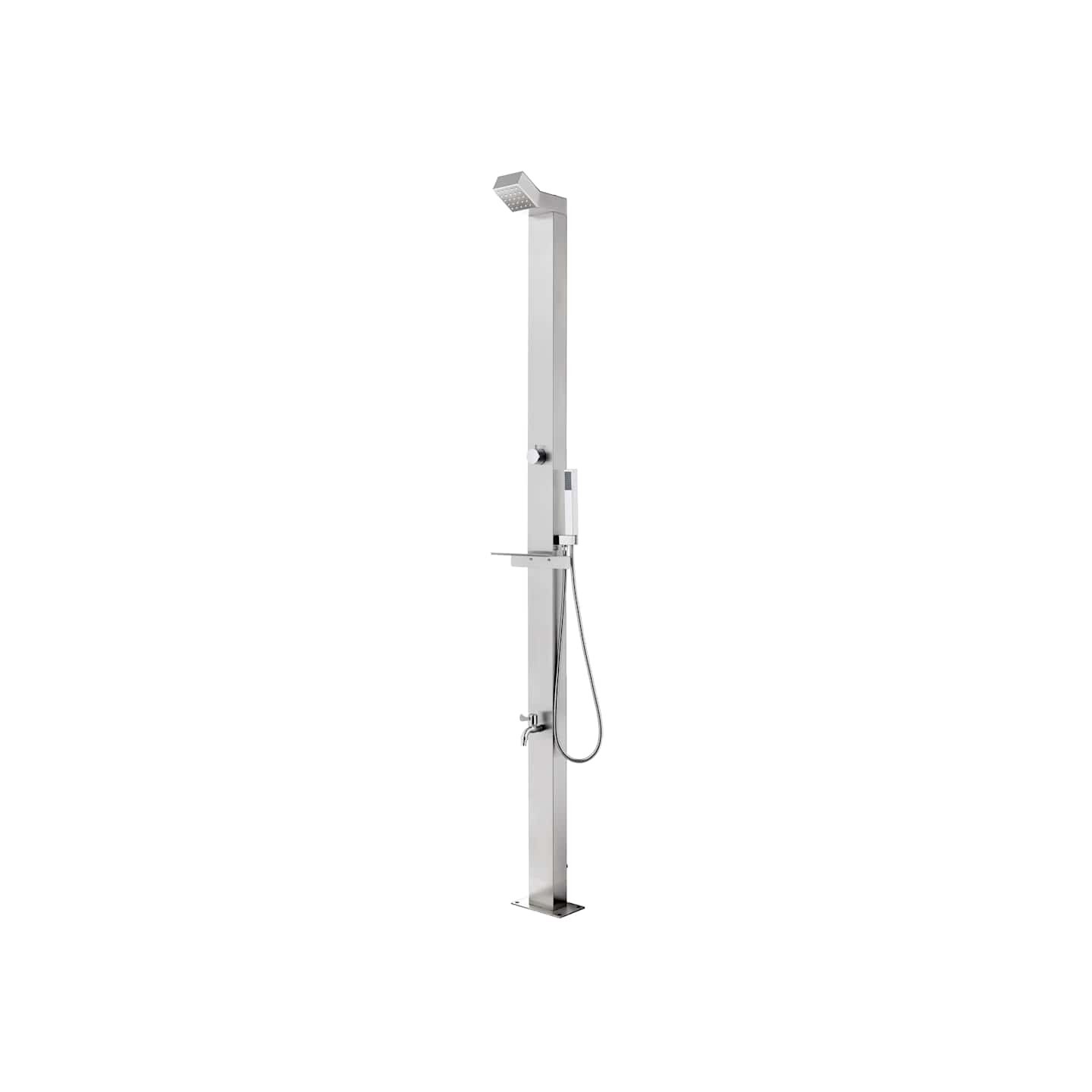 Douche de jardin 220 cm Acier inoxydable