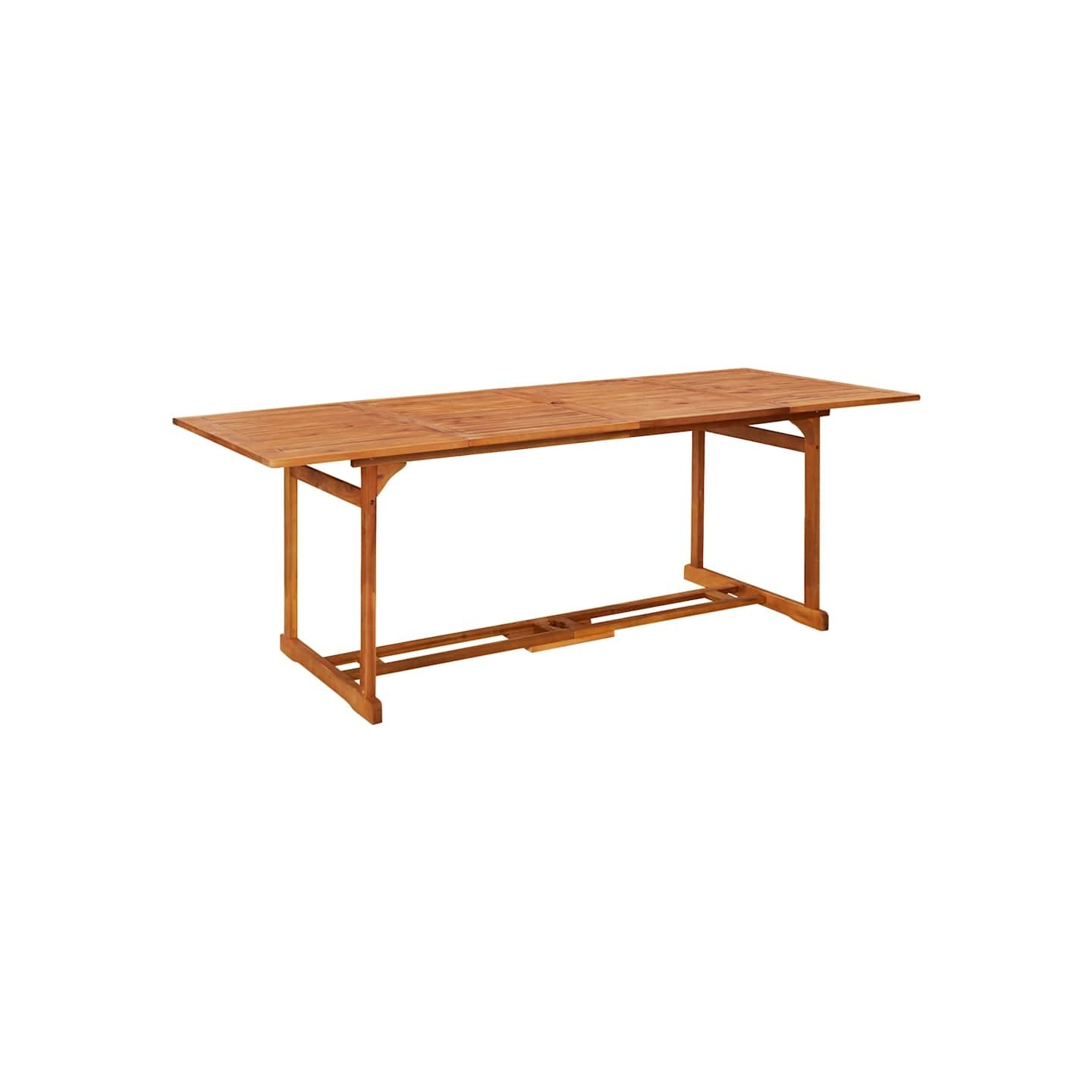 Table à dîner de jardin 220x90x75 cm Bois d'acacia massif