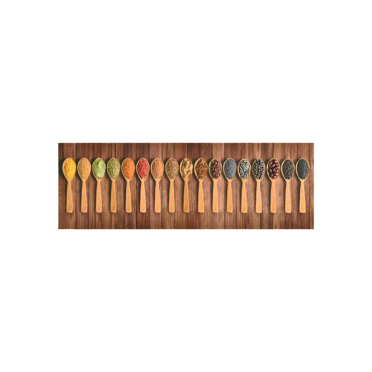 Tapis de cuisine lavable Cuillères 60x300 cm