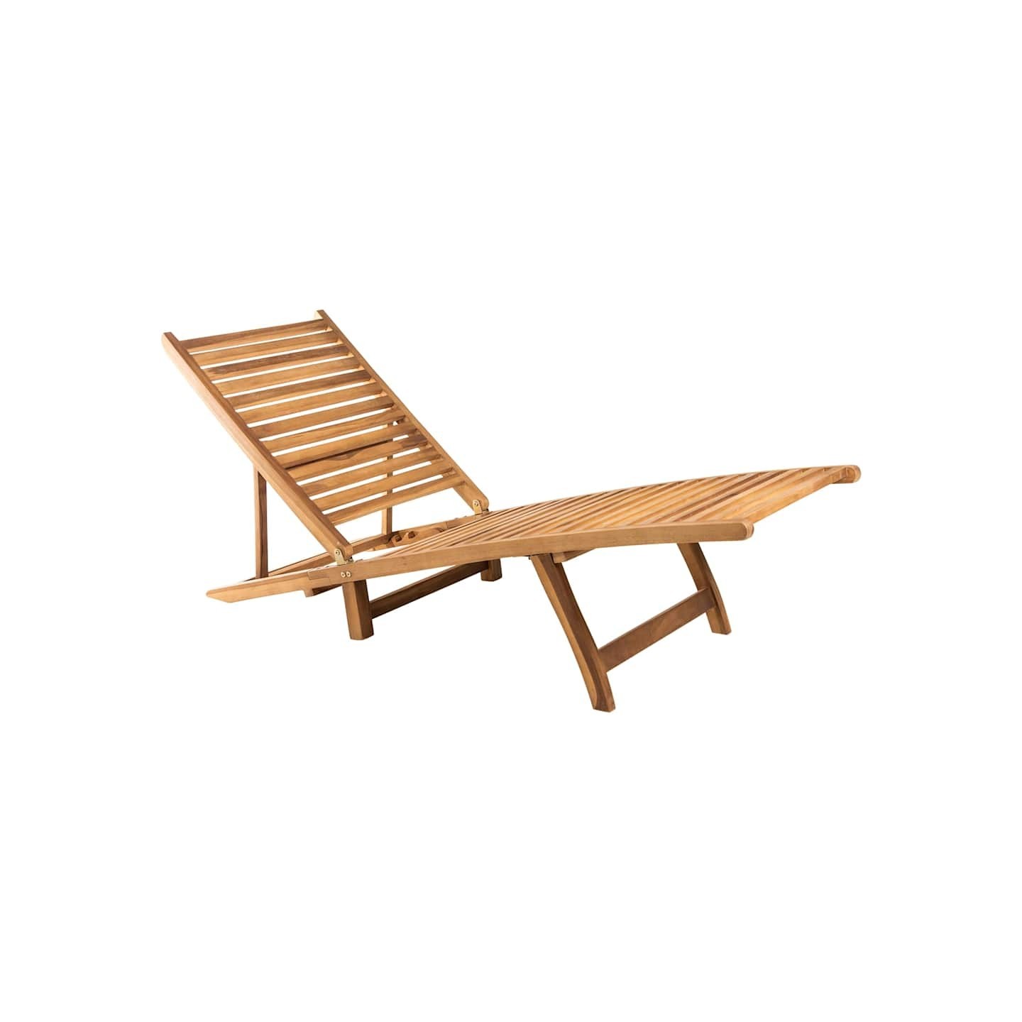 Chaise longue Bois de teck solide