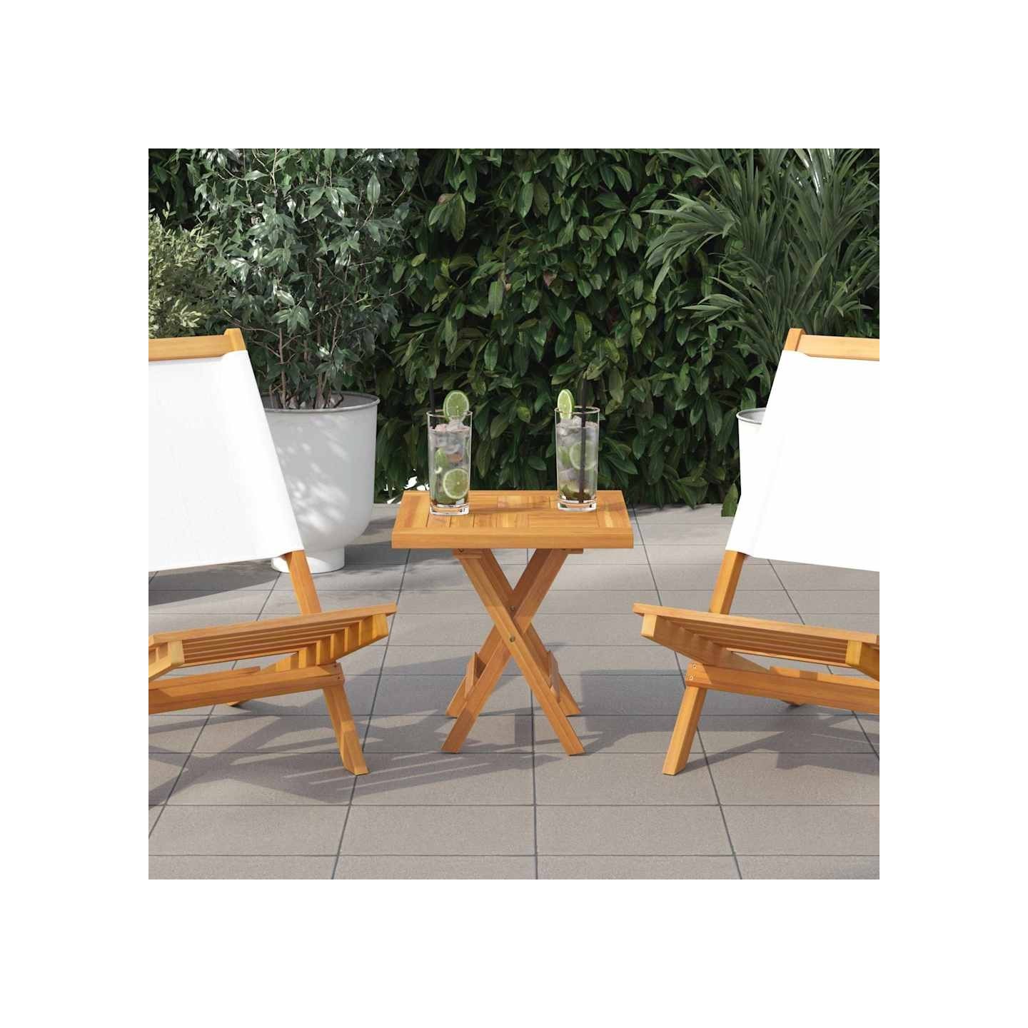 Dessus de table carré 50x50x2,5 cm Bois de teck massif