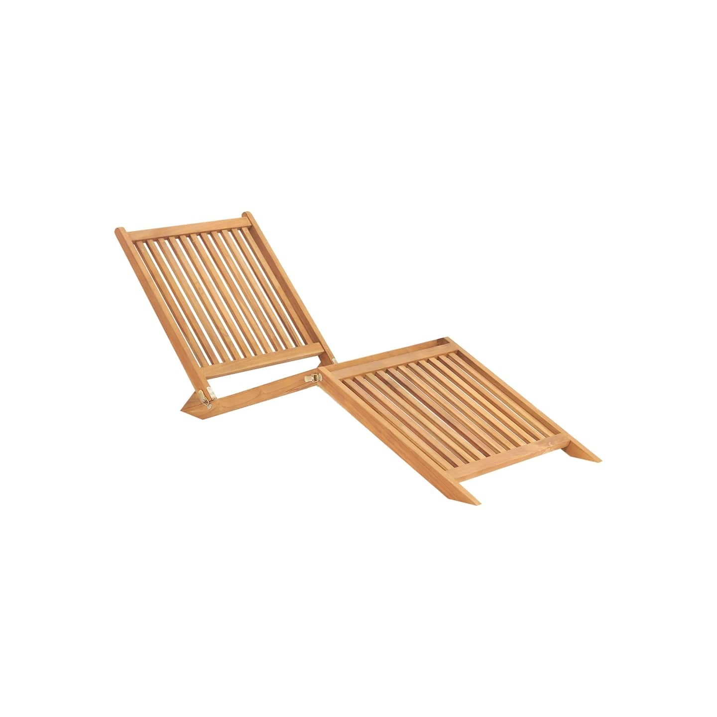 Chaise longue bois de teck solide
