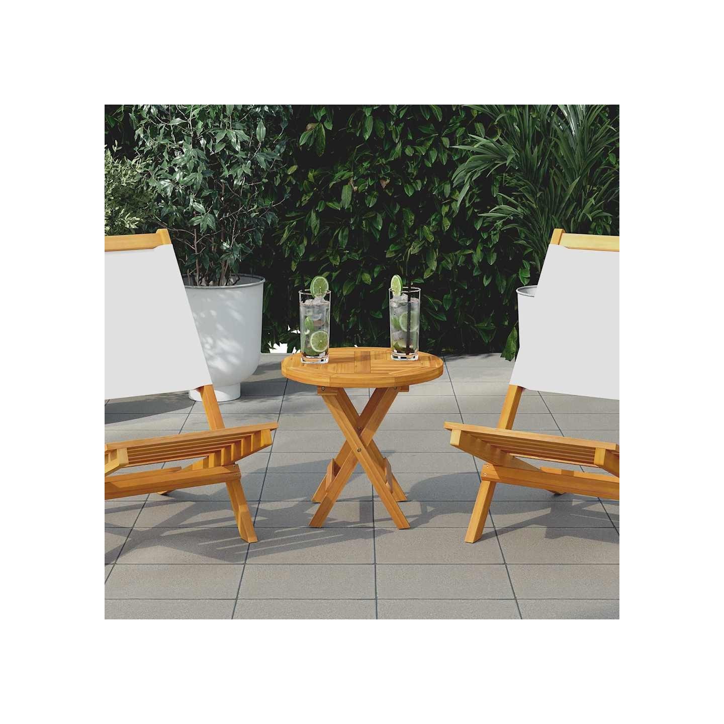 Dessus de table Bois de teck solide Rond 2,5 cm 40 cm