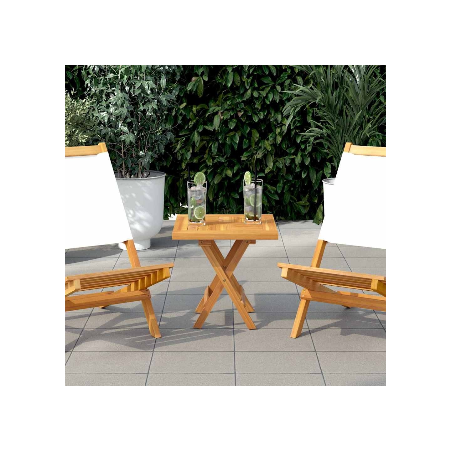 Dessus de table carré 40x40x2,5 cm Bois de teck massif