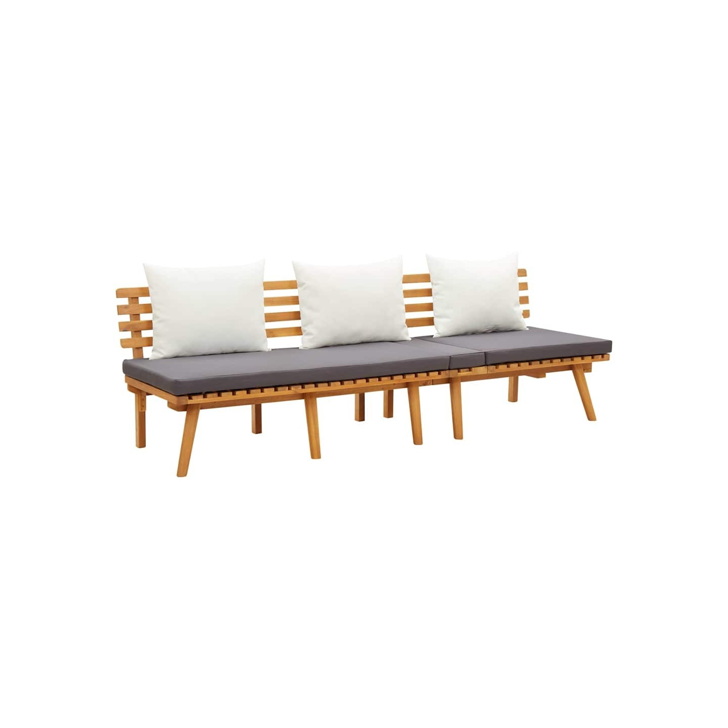 Lit de repos de jardin 200x65 cm Bois d'acacia solide