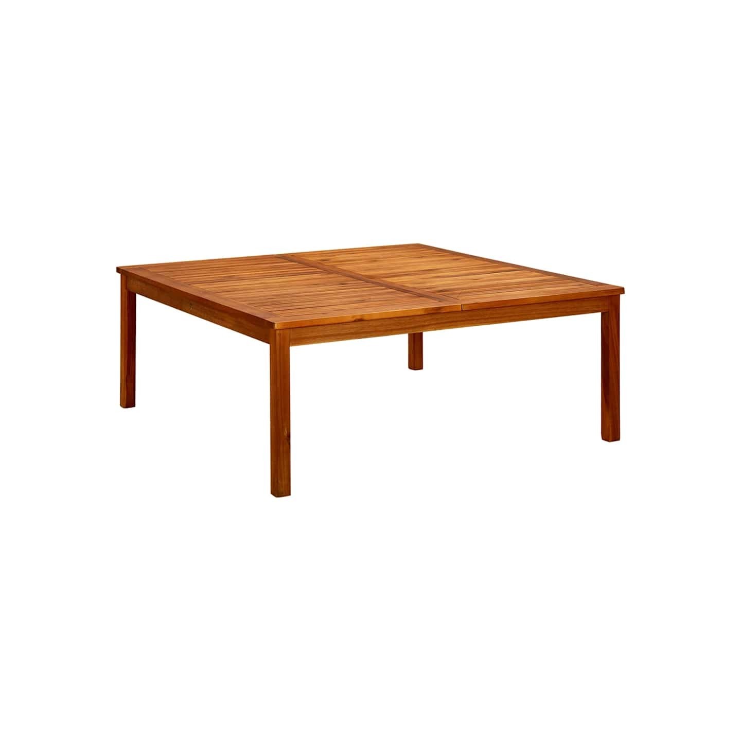 Table basse de jardin 110x110x45 cm Bois solide d'acacia
