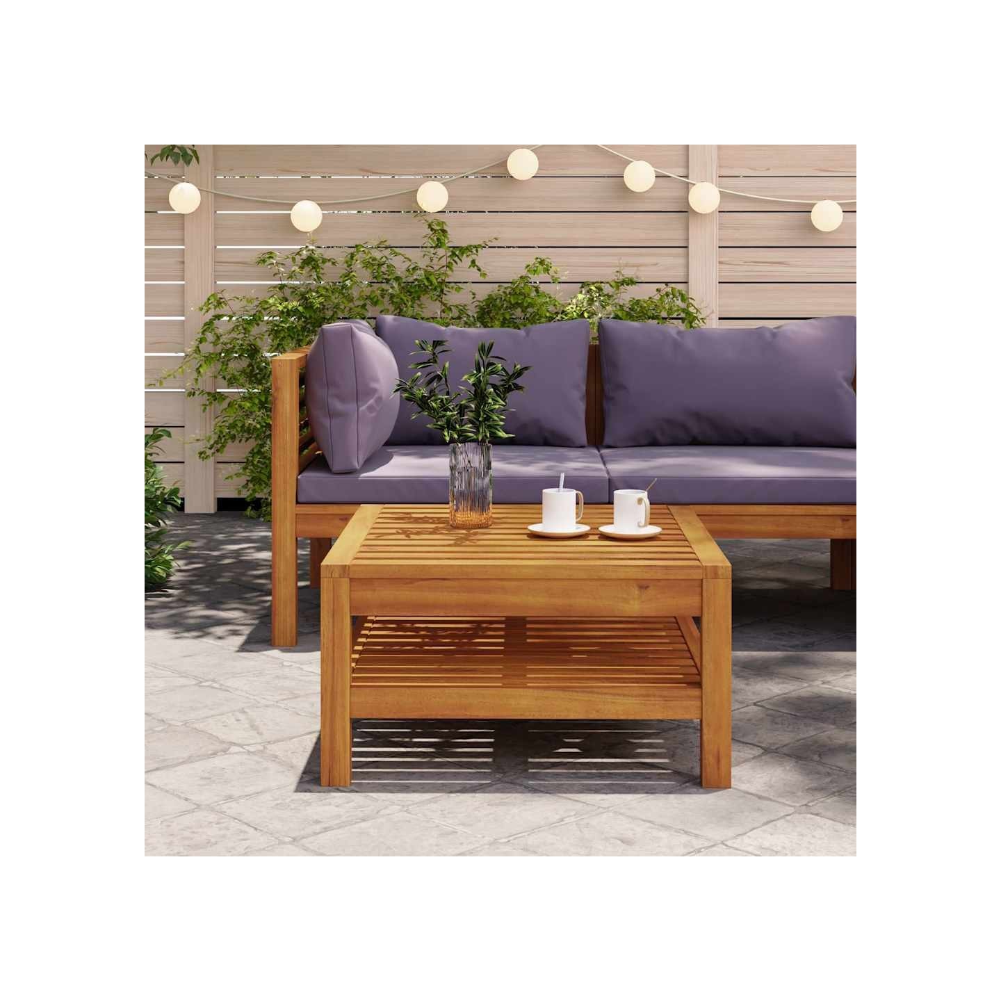 Table basse 65x65x35 cm Bois d'acacia solide