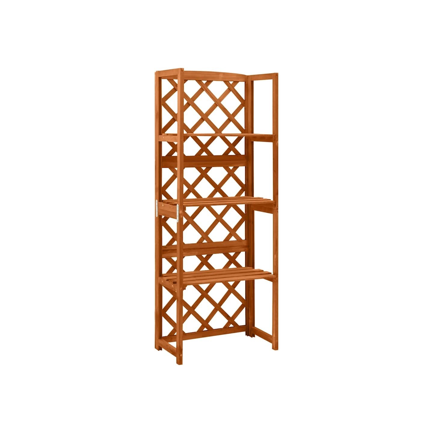 Treillis avec étagères 55x30x140 cm Bois de sapin massif